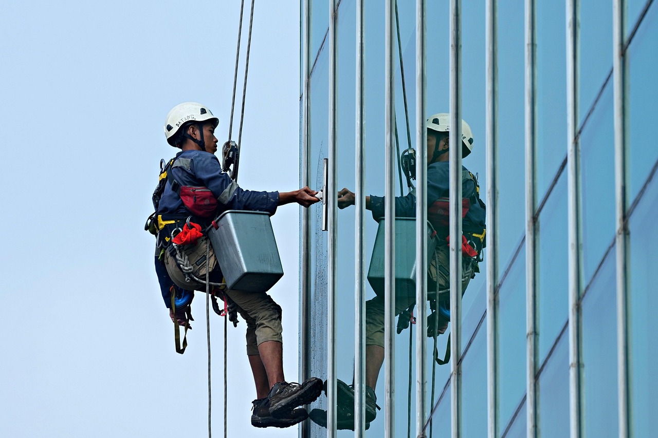 glass cleaner, worker, man, construction, building, worker, worker, worker, worker, worker